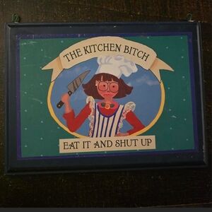 Little Bad Susie Kitchen Wood Wall Plaque Vintage 1998